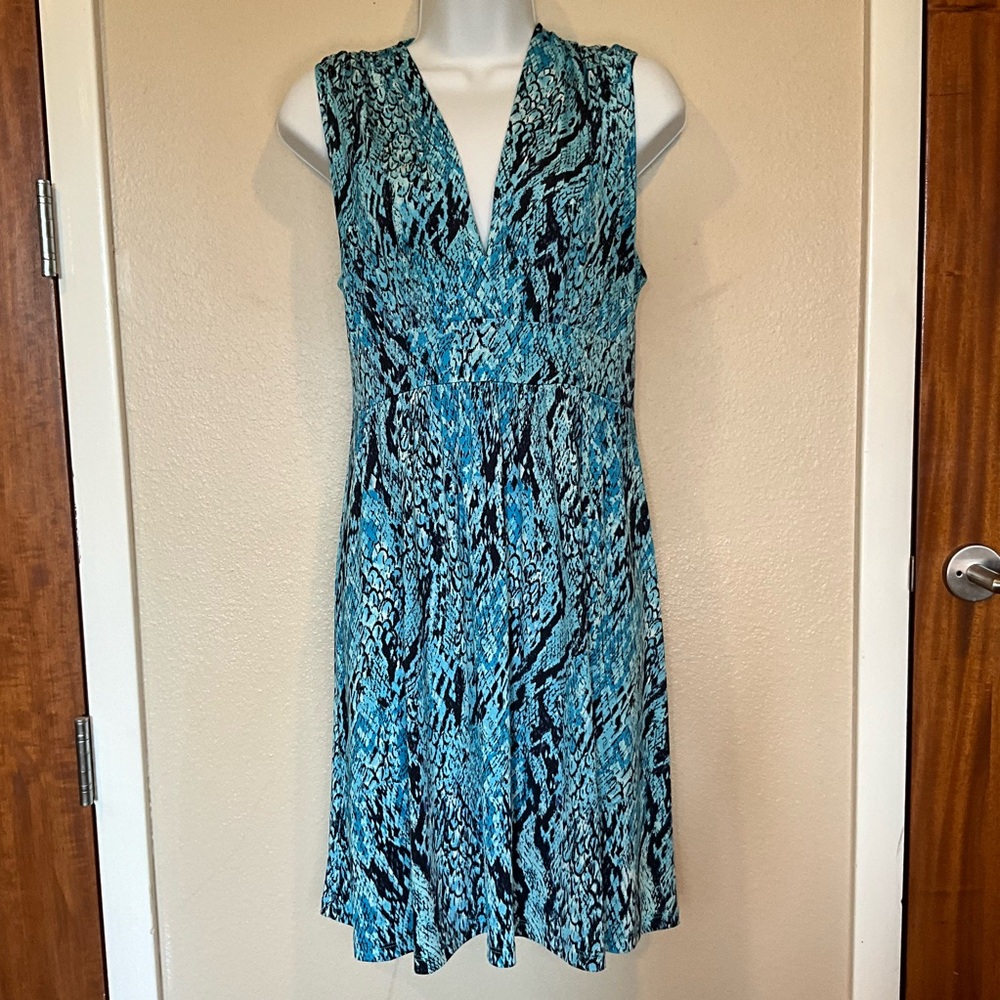 Veronica M Snake Print Dress